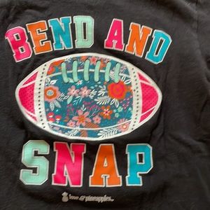 Bend and snap football shirt.